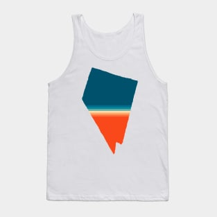 Nevada State Retro Map Tank Top